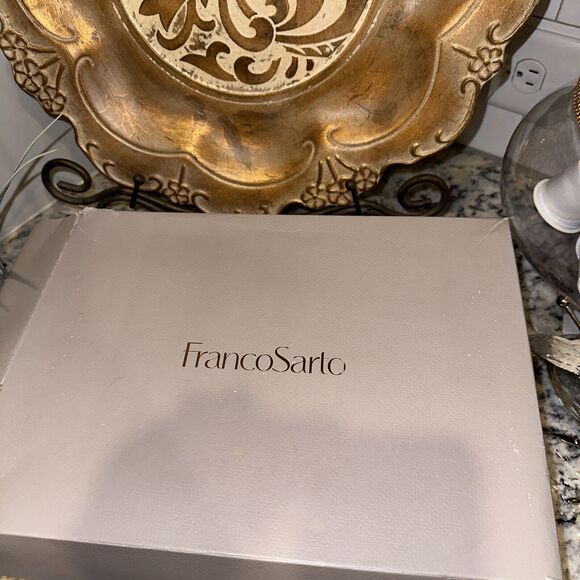 FRANCO SARTO Fiore Black Suede size 11M platforms/sandal cork Sole - Picture 10 of 12